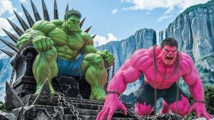 Халк против розового Халка,эпичная битва.
