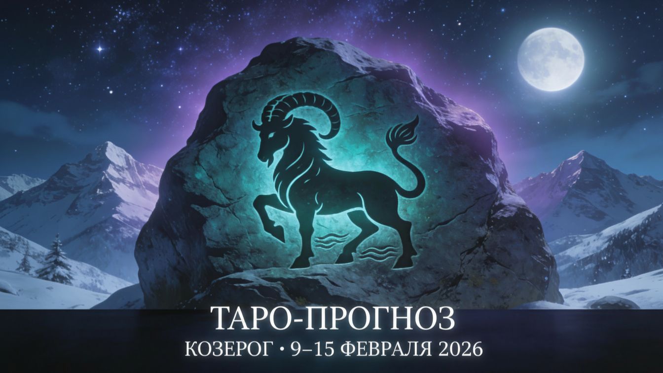 🔮 Таро-прогноз для Козерога на 9–15 февраля 2026 — неделя ответственности и зрелых решений ✨ смотреть онлайн