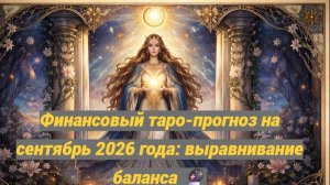 Финансовый таро-прогноз на сентябрь 2026 года: выравнивание баланса 🔮
