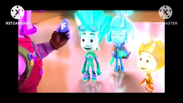 титры фиксики с эффектами Screensaver Credits With Effects