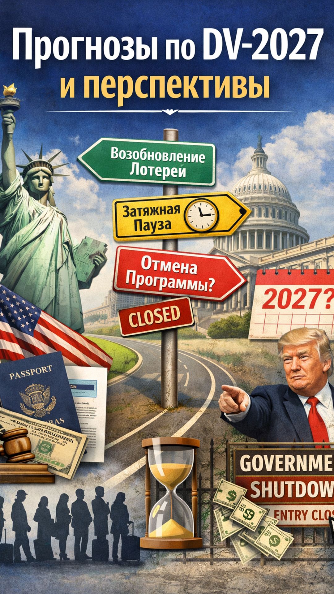 Прогнозы по DV2027 и перспективы. 3 сценария #greencard