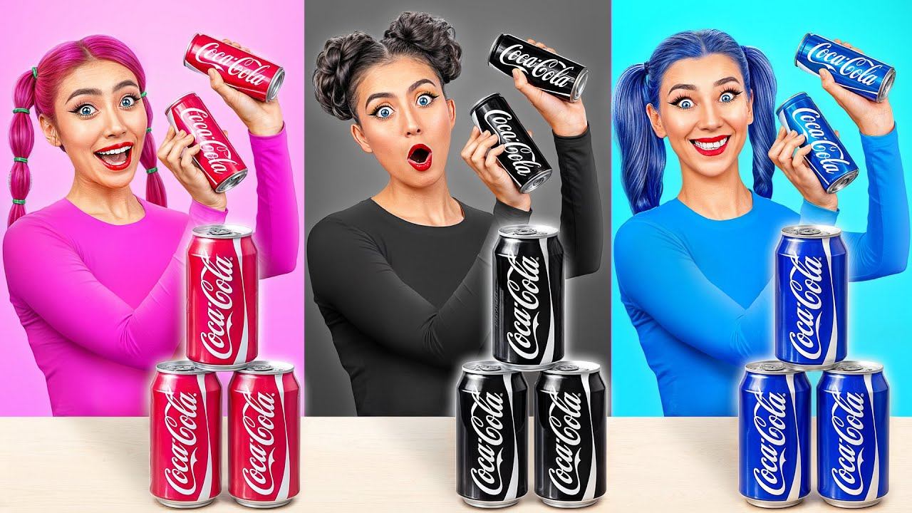 Челлендж Ритм Стаканчиками | 24 Часа Едим Еду Одного Цвета от Multi DO Challenge смотреть онлайн