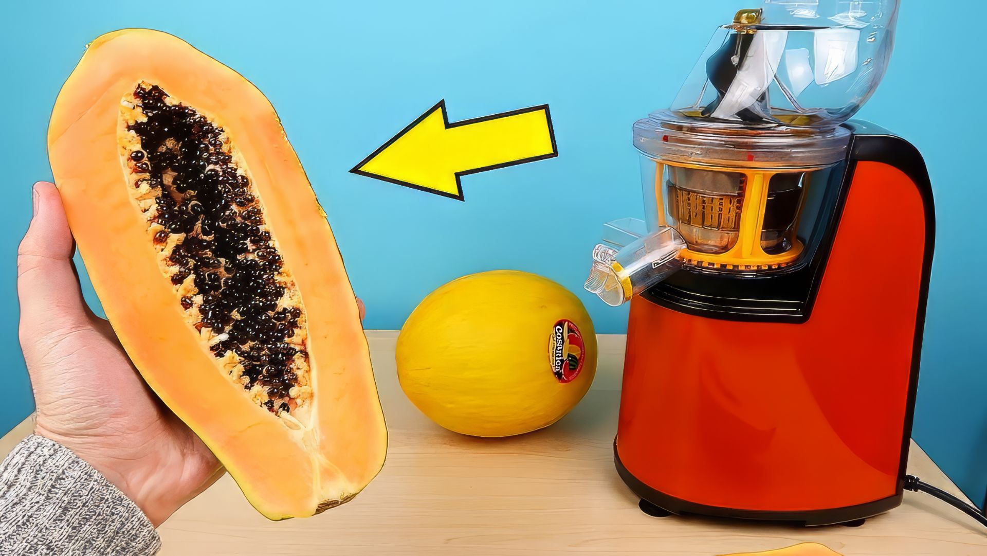 Что если выжать сок из Папайи Сок из Экзотики! Бедная соковыжималка. alex boyko смотреть онлайн