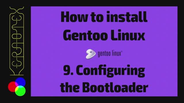 09 Настройка загрузчика — как установить Gentoo Linux