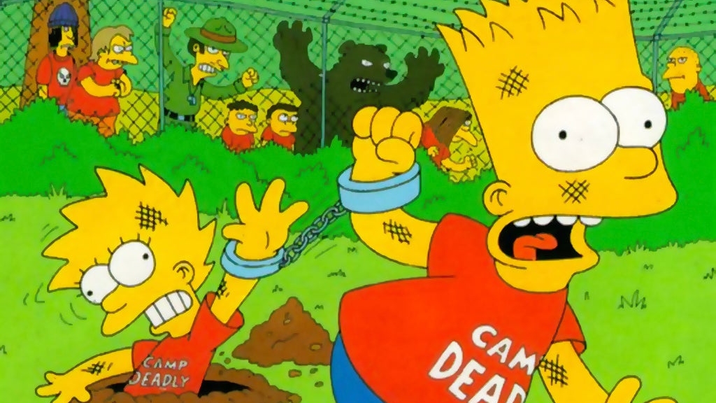 СИМПСОНЫ ПОБЕГ ИЗ КАНЦЛАГЕРЯ прохождение игры (Bart Simpson's Escape From Camp Deadly)
