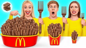 Большая, Средняя или Маленькая тарелка Челлендж | Битвы с едой от Multi DO Challenge