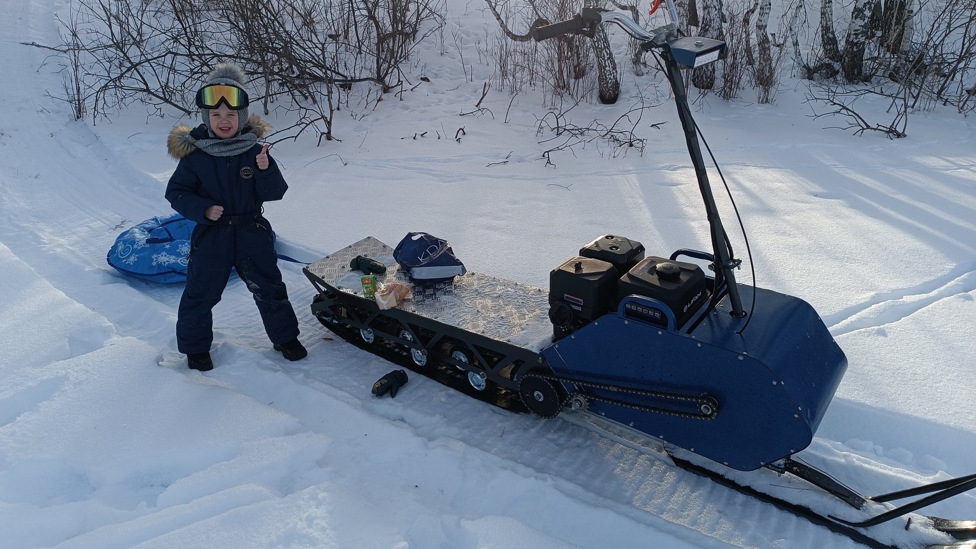 обзор самодельного мотоснегоката смотреть онлайн
