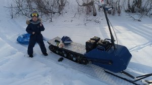 обзор самодельного мотоснегоката