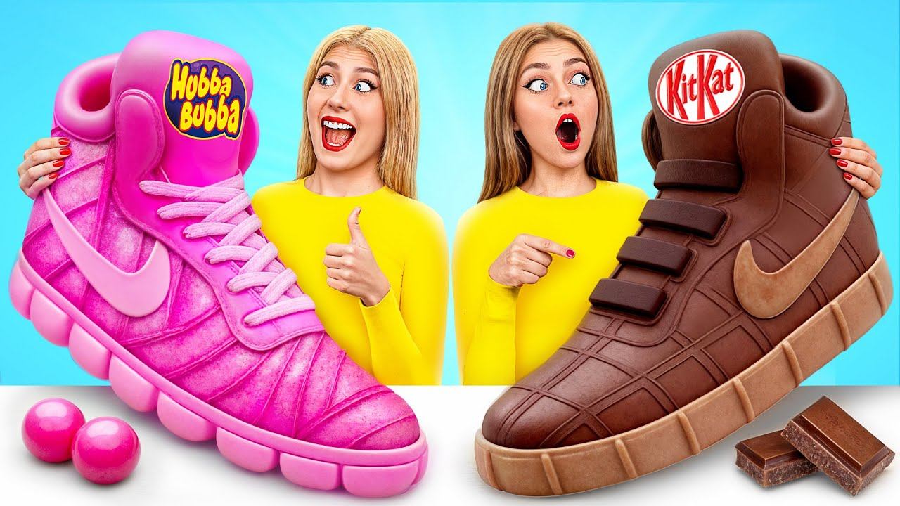 Жевательная Резинка vs Шоколадная Еда Челлендж | Удивительные Кухонные Рецепты от Multi DO Challenge смотреть онлайн