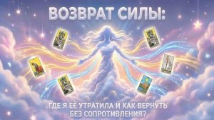 Возврат Силы: Где я её утратила и как вернуть без сопротивления? (Вариант 1) 💕 Таро сегодня 🧿