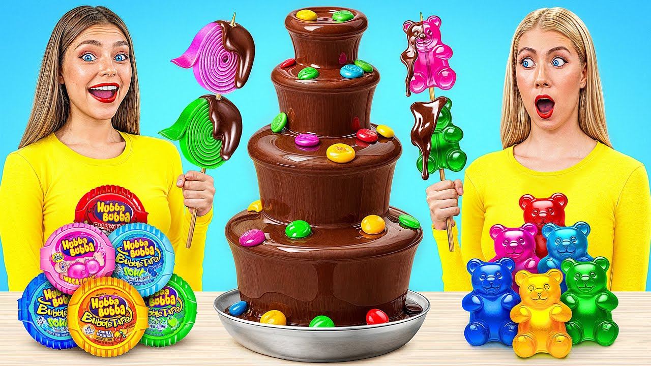 Шоколадный Фонтан Челлендж | Забавные Лайфхаки с Едой c Multi DO Challenge смотреть онлайн