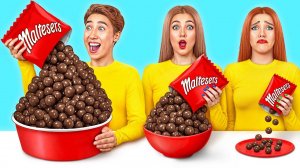 Большая, Средняя или Маленькая Тарелка Челлендж | Забавные Кухонные Лайфхаки от Multi DO Challenge