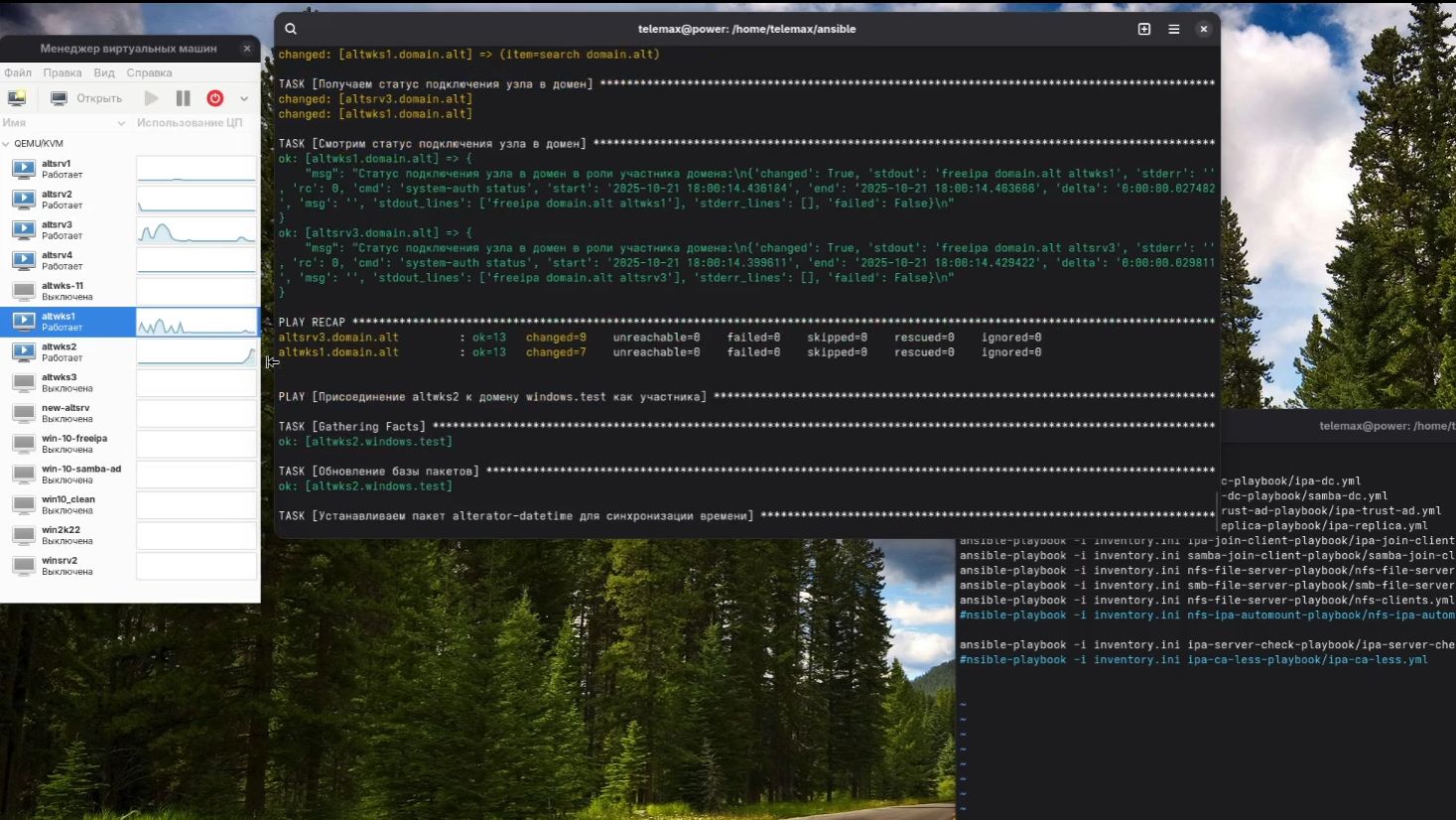 FreeIPA (Ansible+Tests). Демонстрация выполнения ВКР. 2025-10-21