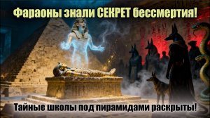 Фараоны знали СЕКРЕТ бессмертия! Тайные школы под пирамидами раскрыты!