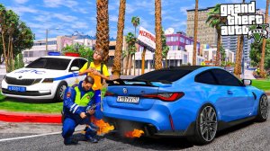 ОПЕРСКАЯ ЕЗДА В GTA 5 - ШКОЛЬНИКА НА BMW M4 ОСТАНОВИЛИ ДПС ЗА ГРОМКИЙ ВЫХЛОП! ВОТЕР