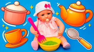 🍚👶🍽️ Готовим вкусную кашу для куклы Беби Бон