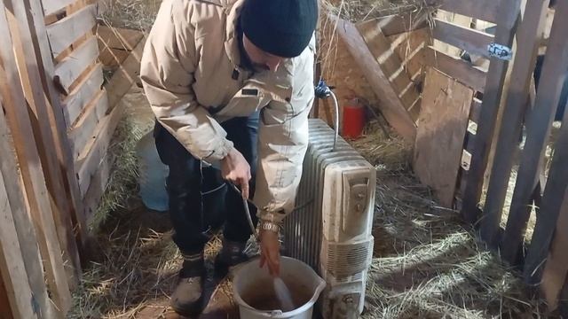 Зимний водопровод с обогревом работает.