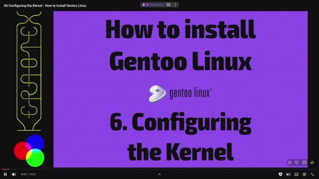 06 Настройка ядра - Как установить Gentoo Linux