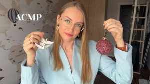 АСМР обзор новогодних игрушек ASMR