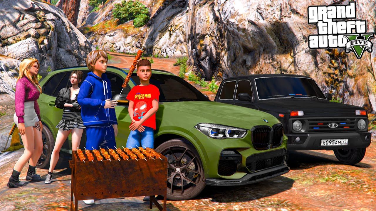 ОПЕРСКАЯ ЕЗДА В GTA 5 - НЕУДАЧНАЯ ПОЕЗДКА НА ШАШЛЫКИ! ЗАСТРЯЛИ В ГРЯЗИ НА BMW X5 40i И НИВЕ! ВОТЕР смотреть онлайн