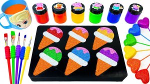 ИГРАЕМ В СЛАЙМЫ ЗАЛИВАЕМ В ФОРМЫ МОРОЖЕНОГО АСМР ВИДЕО ДЛЯ ДЕТЕЙ ДЕТСКИЙ КАНАЛ ИГРАЛКИ-ЗАЛИПАЛКИ