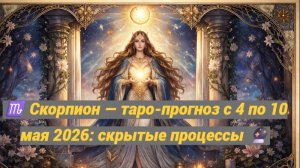 ♏ Скорпион — таро-прогноз с 4 по 10 мая 2026: скрытые процессы 🔮