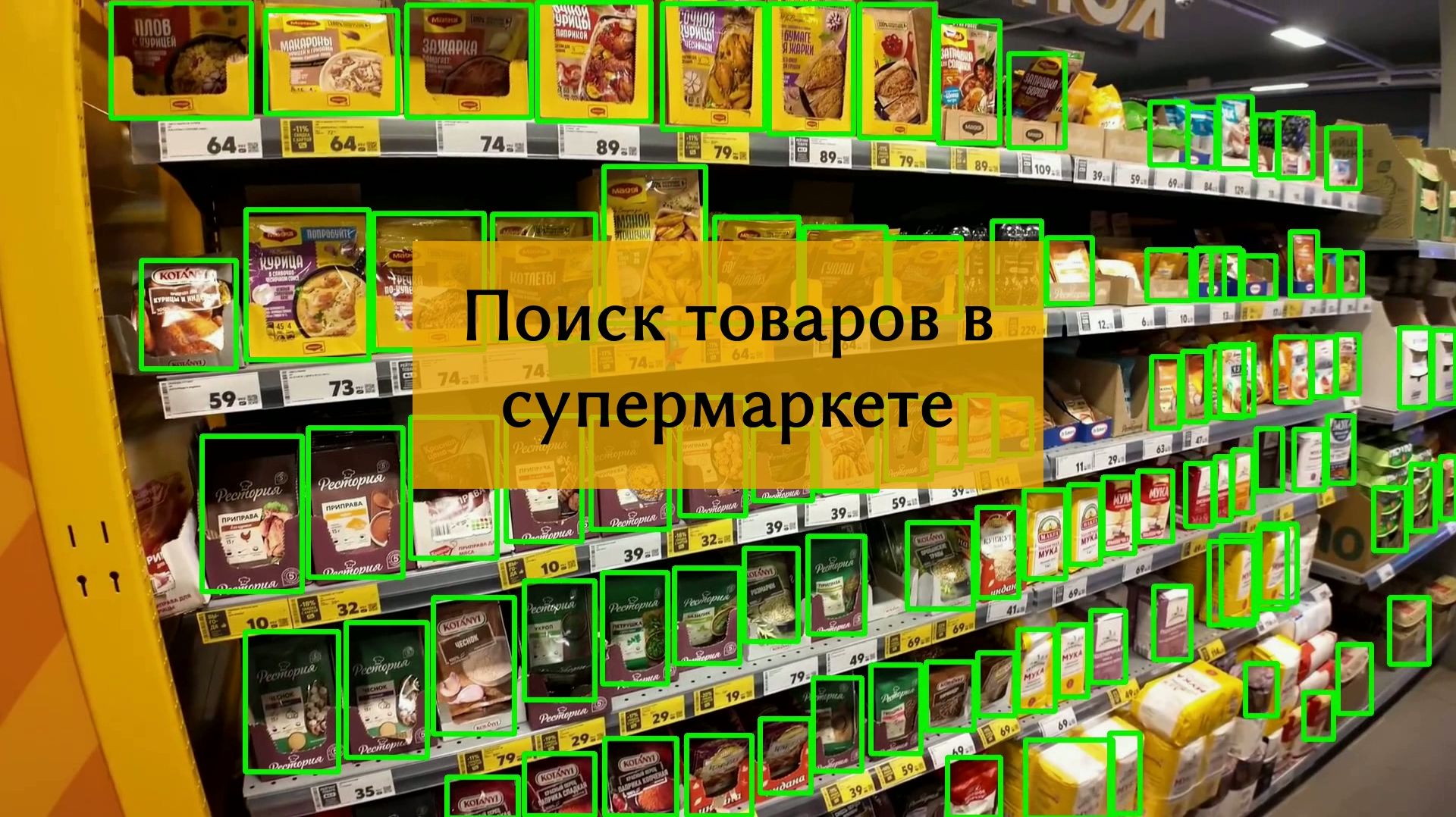 Нейросеть для поиска товаров в торговом зале