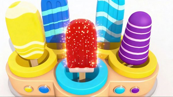 Мультфильм Учим цвета Мороженое Пакман Боулинг Волшебство ТВ