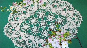 АЖУРНАЯ ОВАЛЬНАЯ САЛФЕТКА КРЮЧКОМ - мастер класс. ЧАСТЬ 1