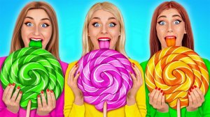 24 часа едим еду одного цвета Челлендж #7 от Multi DO Challenge
