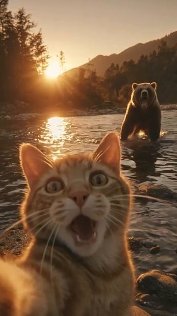 Медведь и кот (ИИ) смотреть онлайн