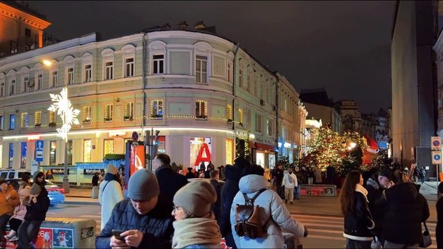 Москва в рождественском сиянии 2025 магические огни и зимние ёлки 🎄✨ смотреть онлайн