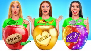 Бедная vs Богатая vs Ультра богатая еда Челлендж | Сумасшедший челлендж от Multi DO Challenge