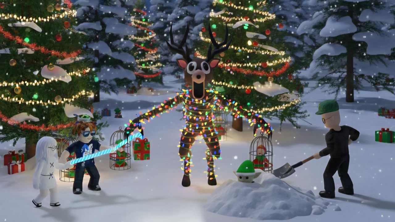 СПАСЛИ ЭЛЬФОВ В НОВОГОДНЕМ ОБНОВЛЕНИИ 99 НОЧЕЙ В ЛЕСУ Роблокс Roblox A.K.M.Games