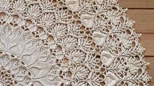 МК по вязанию салфетки Эфир. Часть 4. Ряд 10