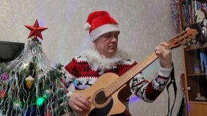 Jingle Bells (J. L. Pierpont) на акустической гитаре. Новые струны, Elixir 20/80 bronze