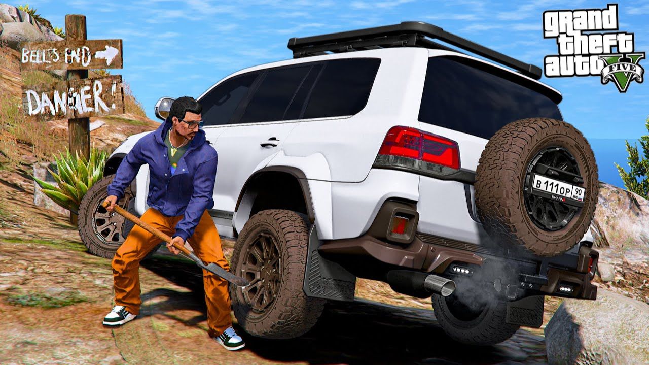 ОТЕЦ И СЫН В GTA 5 - ПРОВЕРКА НА ПРОХОДИМОСТЬ TOYOTA LAND CRUISER 200 KHANN! ПОЕЗДКА В ГОРЫ! ВОТЕР смотреть онлайн