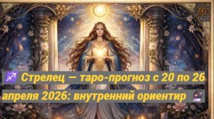 ♐ Стрелец — таро-прогноз с 20 по 26 апреля 2026: внутренний ориентир 🔮