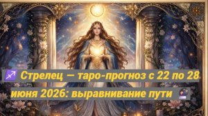 ♐ Стрелец — таро-прогноз с 22 по 28 июня 2026: выравнивание пути 🔮