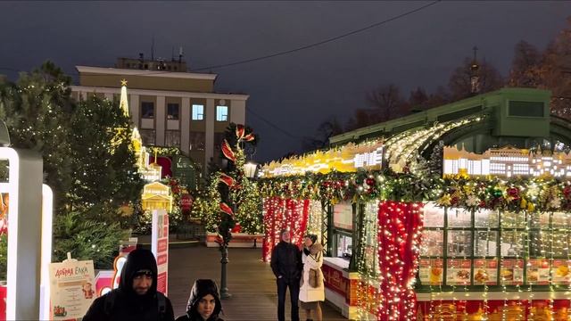 Рождественские огни Москвы 2025 магическая праздничная атмосфера 🎄✨🌃 смотреть онлайн