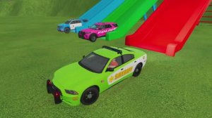 МУЛЬТИКИ ПРО ПОЛИЦЕЙСКИЕ МАШИНКИ. Перевозка ярких красочных машинок с мигалками и сиреной.