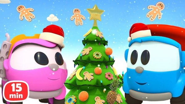 Готовимся к Новому году! Как машинки наряжают ёлку и строят снегокат ❄️