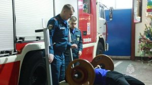 В Амурском МЧС состоялись соревнования по русскому жиму штанги