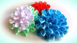 Красивые цветы из атласных лент. Цветы канзаши своими руками.