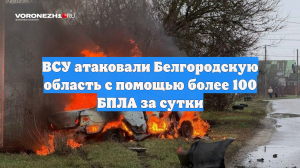 ВСУ атаковали Белгородскую область с помощью более 100 БПЛА за сутки