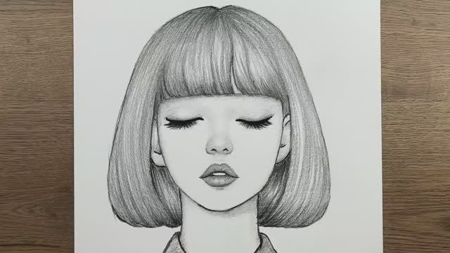Как шаг за шагом нарисовать очень красивое лицо девушки — рисование девушки карандашом смотреть онлайн
