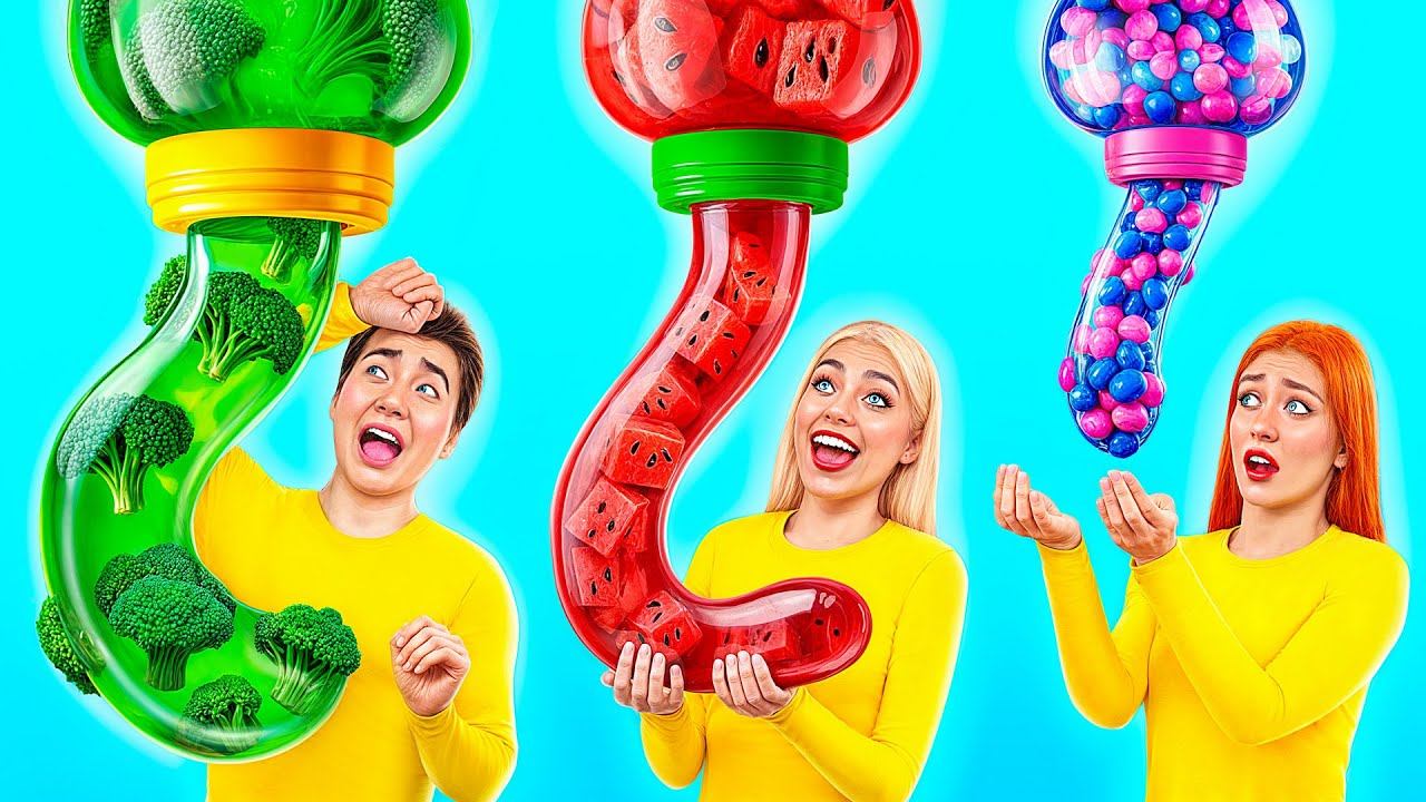 Большая, Средняя или Маленькая Тарелка Челлендж | Секретные Лайфхаки и Гаджеты от Multi DO Challenge смотреть онлайн