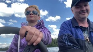 В Тишково на катере.Обкатка мотора #лодка #водохранилище #гладиатор