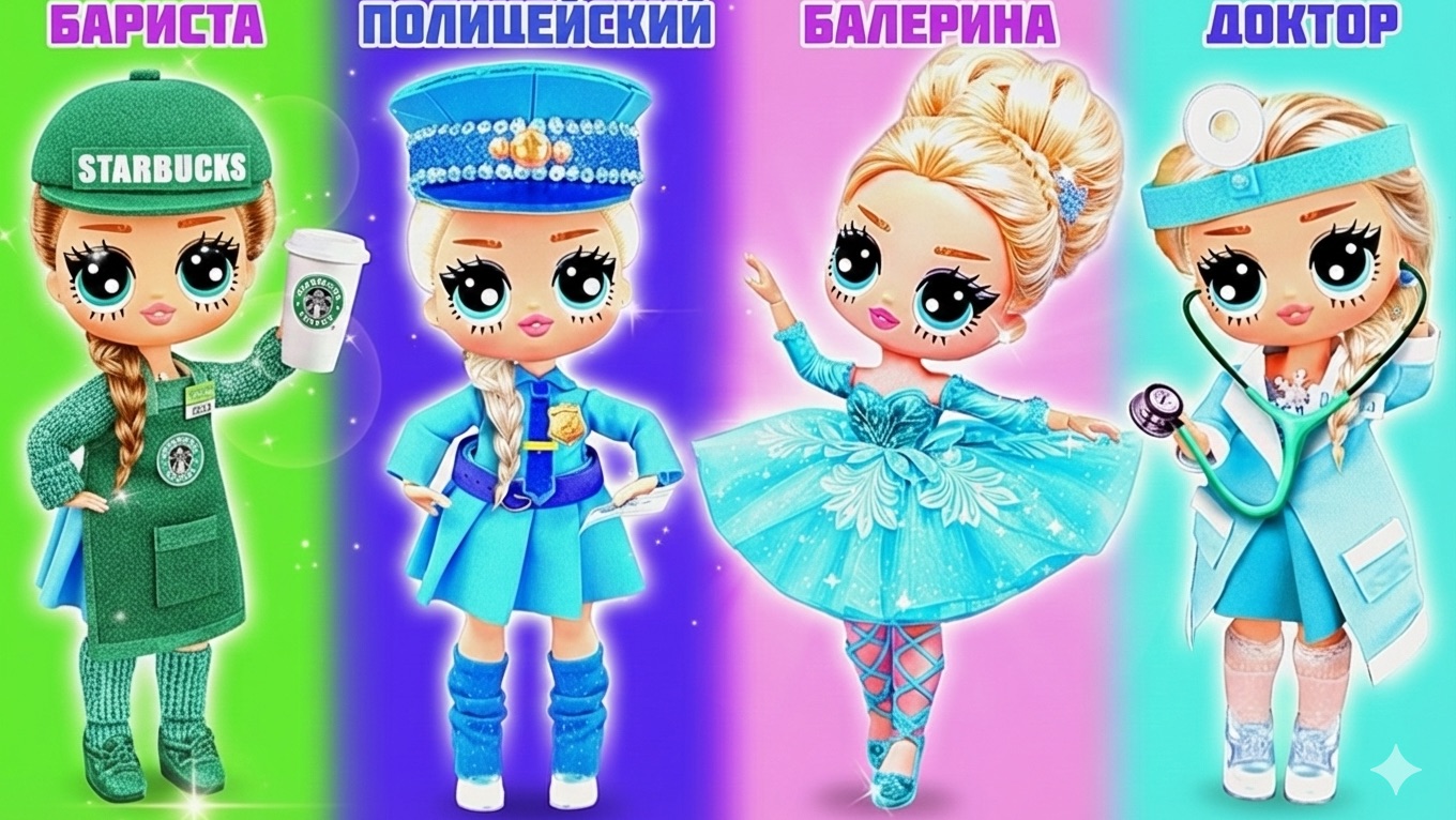 Элли растёт, Кукла взрослеет! Поделки для кукол ЛОЛ ОМГ!