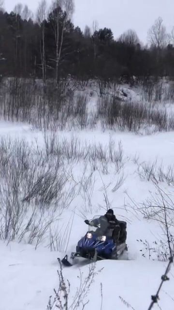 Покатушки выходного дня на снегоходе Тайга BRP Arctic Cat Yamaha. смотреть онлайн